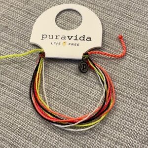 Puravida orange/white/yellow/black bracelet